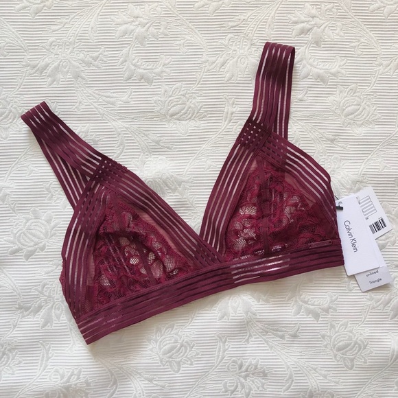 Calvin Klein Other - NWT Calvin Klein Unlined Triangle Lace Bra